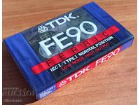 New TDK -90 audio cassette in original packaging