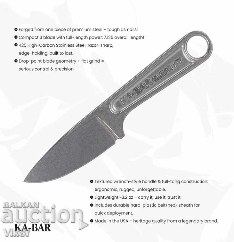 Παράδοση Μαχαίρι KA-BAR 3" από σφυρηλατημένο γαλλικό κλειδί