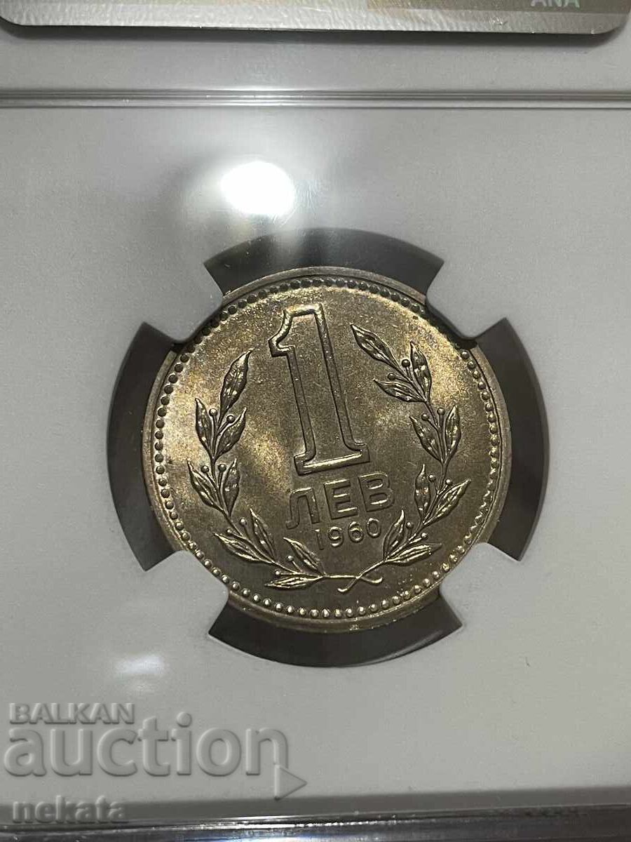 1 lev 1960 MS63 NGC - 7