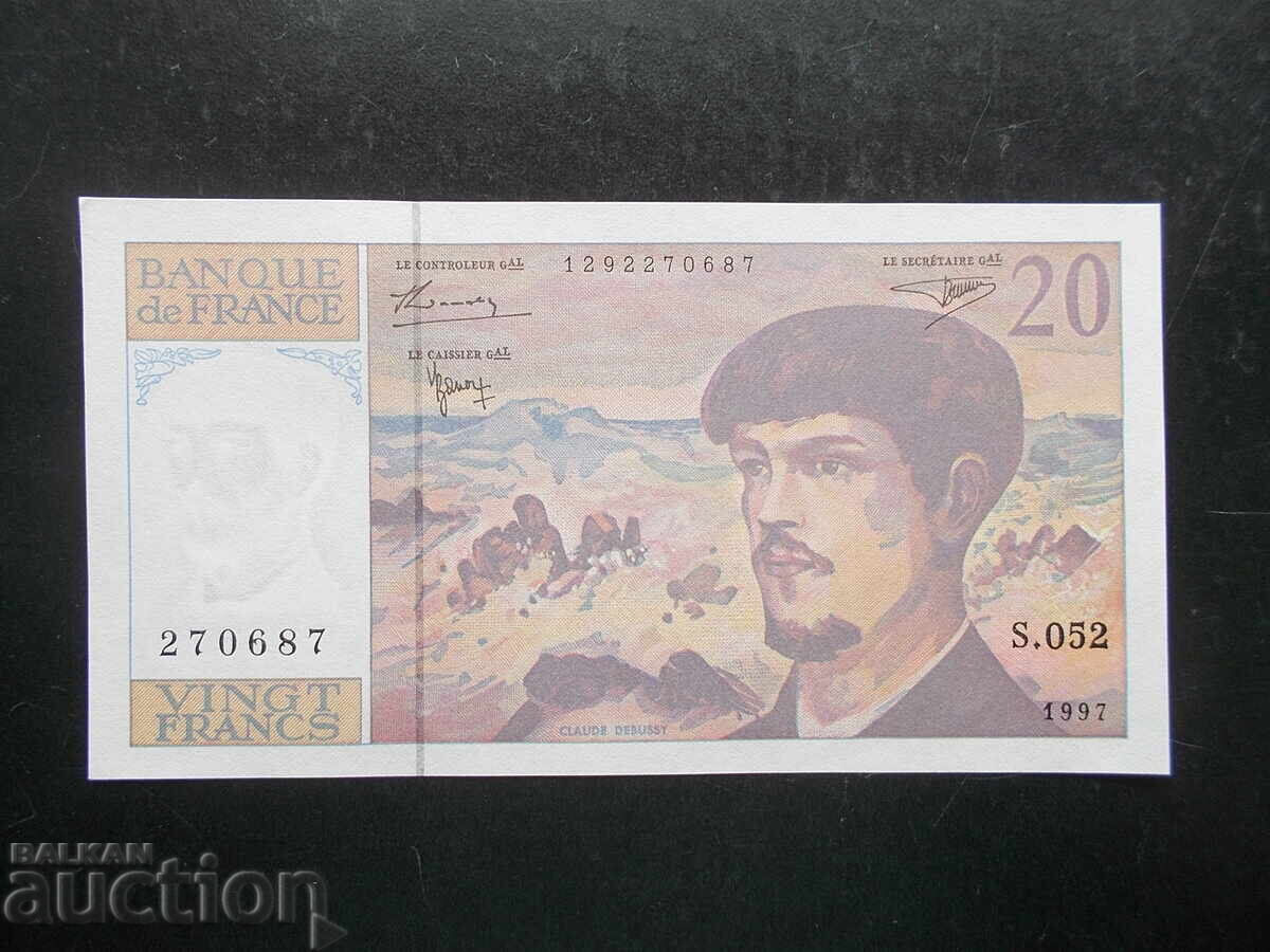 ΓΑΛΛΙΑ, 20 φράγκα, 1997, UNC