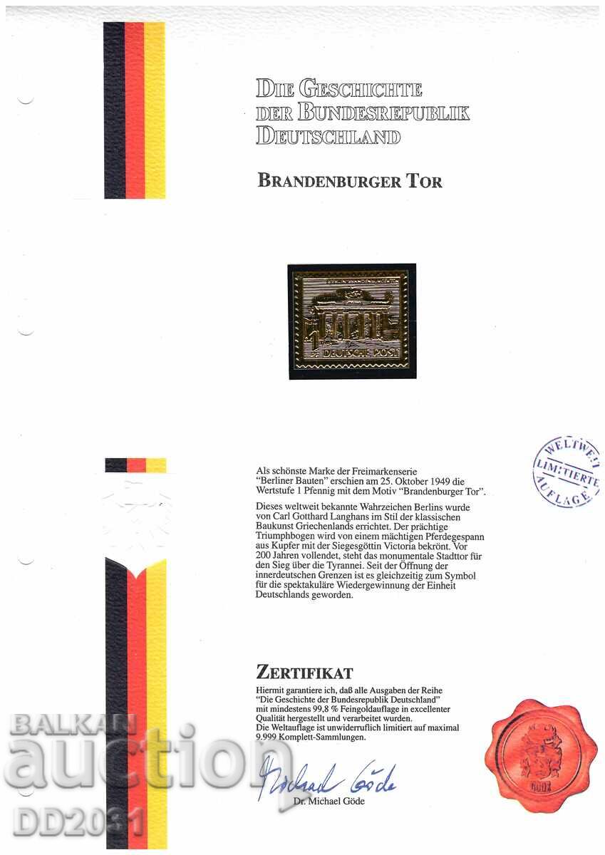 Germany / West Berlin / 1949 - Brandenburg Gate MNH