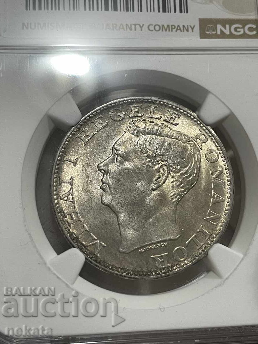 Licitație România, 500 lei 1944 NGC MS64