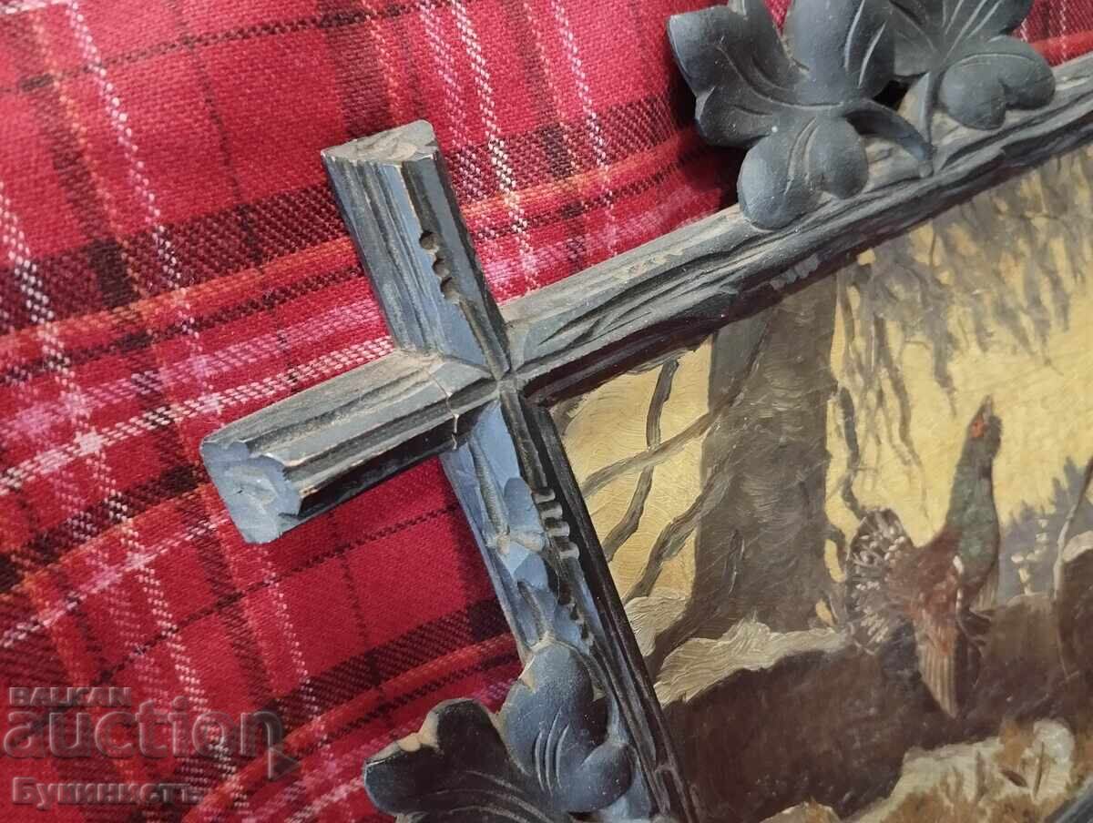 ΠΟΛΥ ΠΑΛΙΟΣ ΠΙΝΑΚΑΣ ΜΕ ΟΜΟΡΦΗ ΞΥΛΙΝΗ ΚΟΡΝΙΖΑ με τιμή € 90.00 | 176.03 BGN