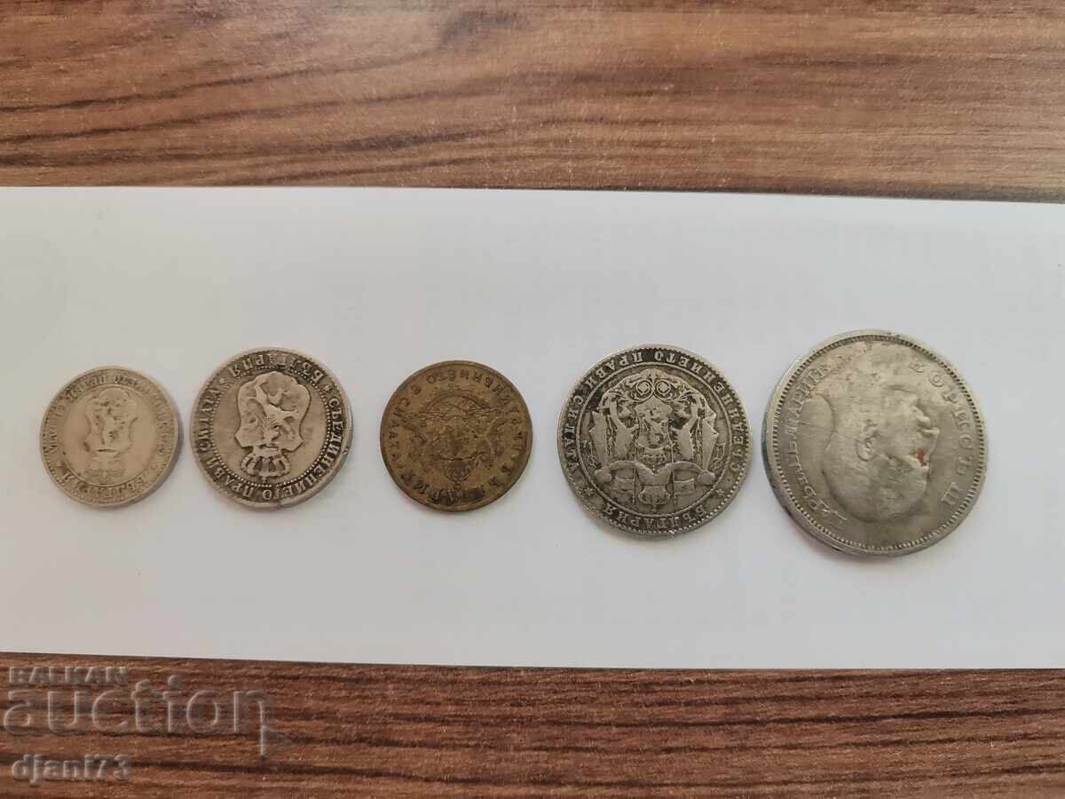 LOT of 5 pcs. Bulgarian coins from the Principality and Kingdom of Bulgaria with price € 50.00 | 97.79 BGN
