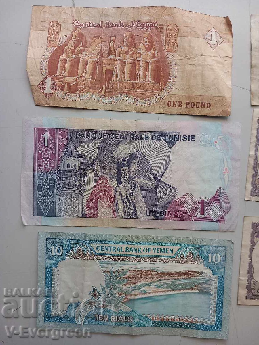 Livrarea Lot bancnote vechi Yemen Egipt India