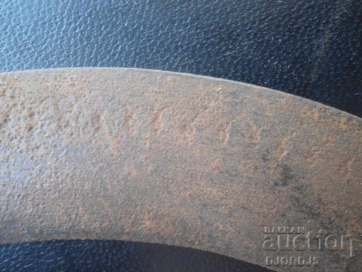 Delivery of Old forged sickle, engraved