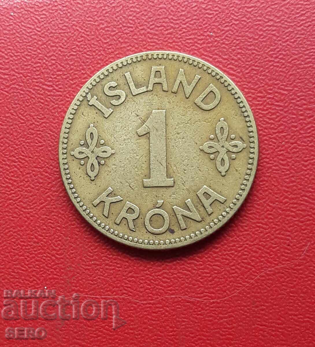 Исландия-1 крона 1929-мн.рядка