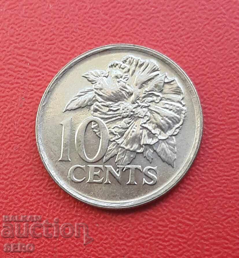 Trinidad and Tobago - 10 Cents 1990 - Extremely Fine Condition Trinidad and Tobago - 10 Cents 1990 - Extremely Fine Condition
