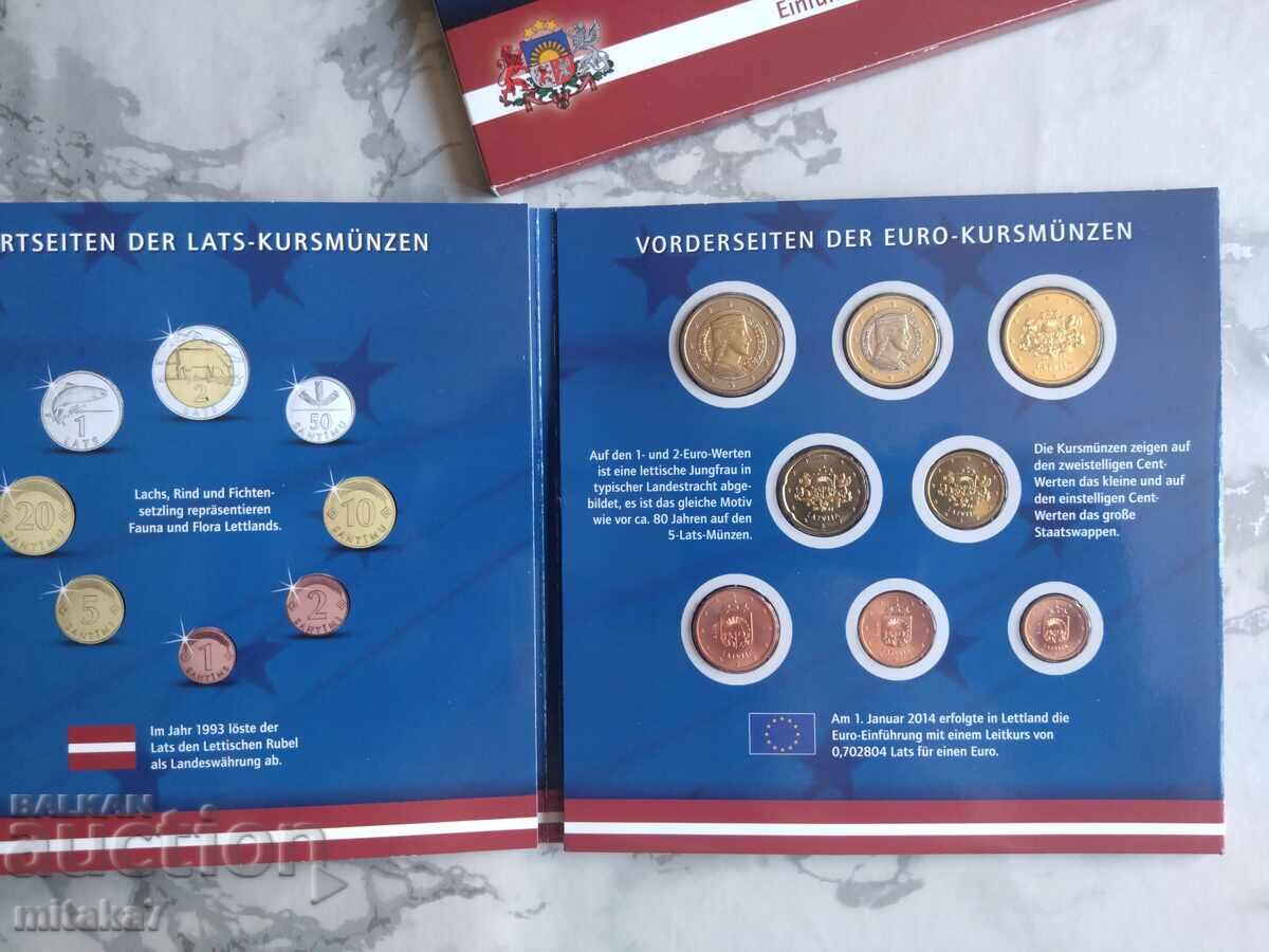 Set monede euro 2014, Letonia cu preț € 14.00 | 27.38 BGN