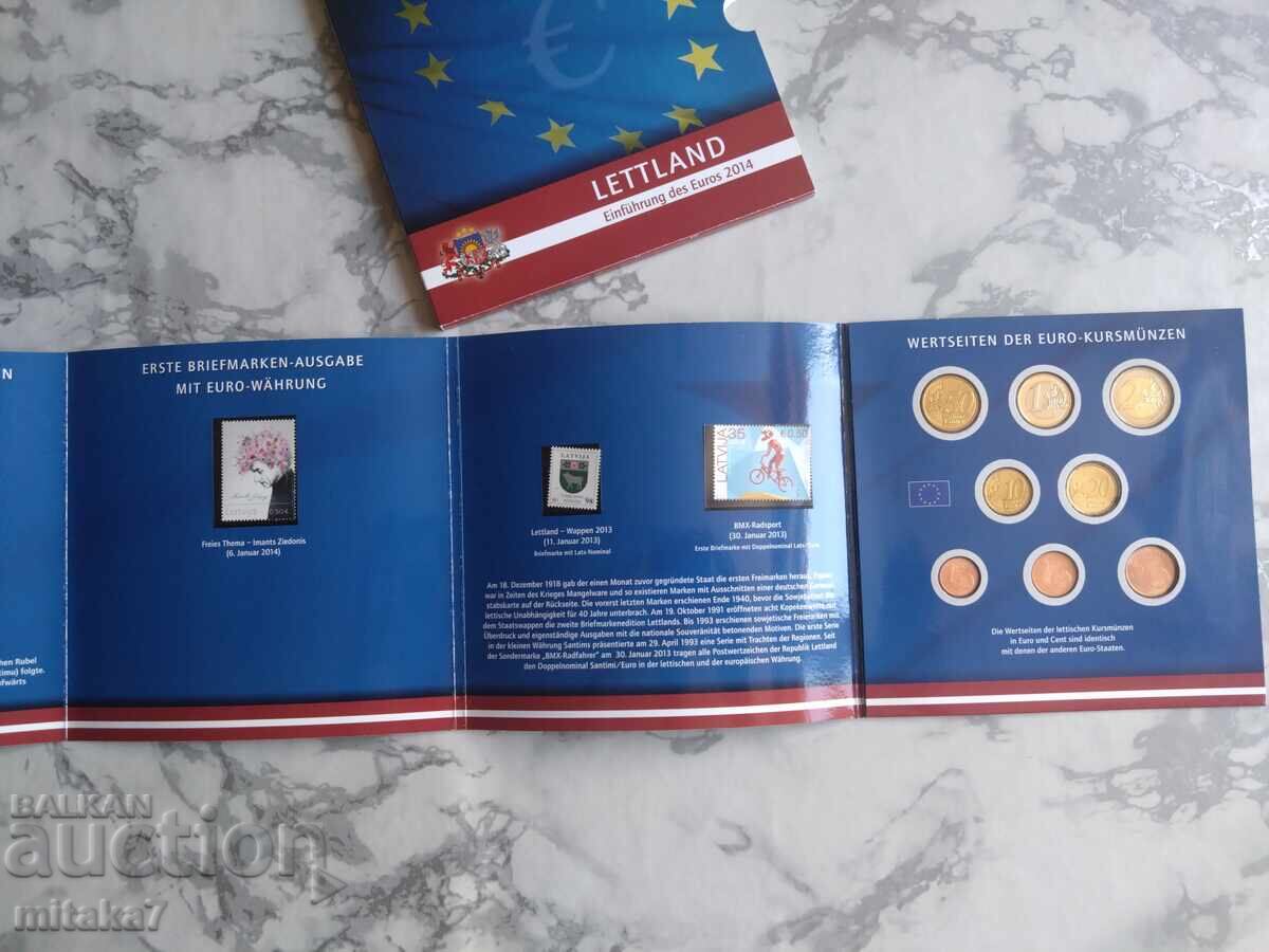 Licitație Set monede euro 2014, Letonia