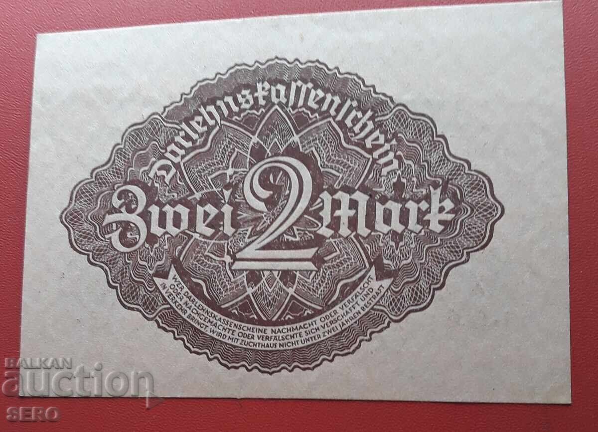 Банкнота-Германия-2 марки 1922 с цена € 1.51 | 2.95 лв.