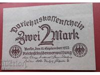 Банкнота-Германия-2 марки 1922