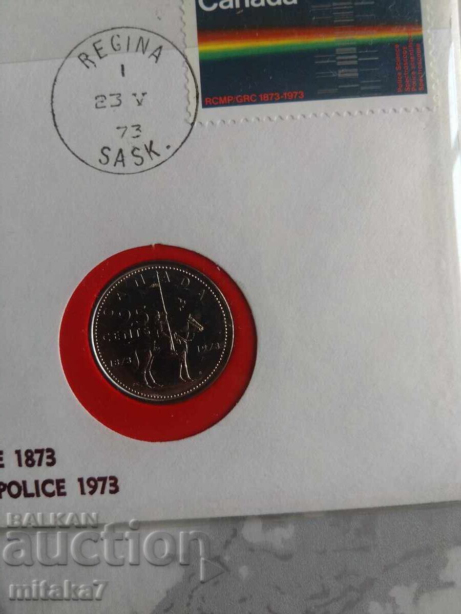 25 cenți 1973, Canada cu preț € 1.20 | 2.35 BGN