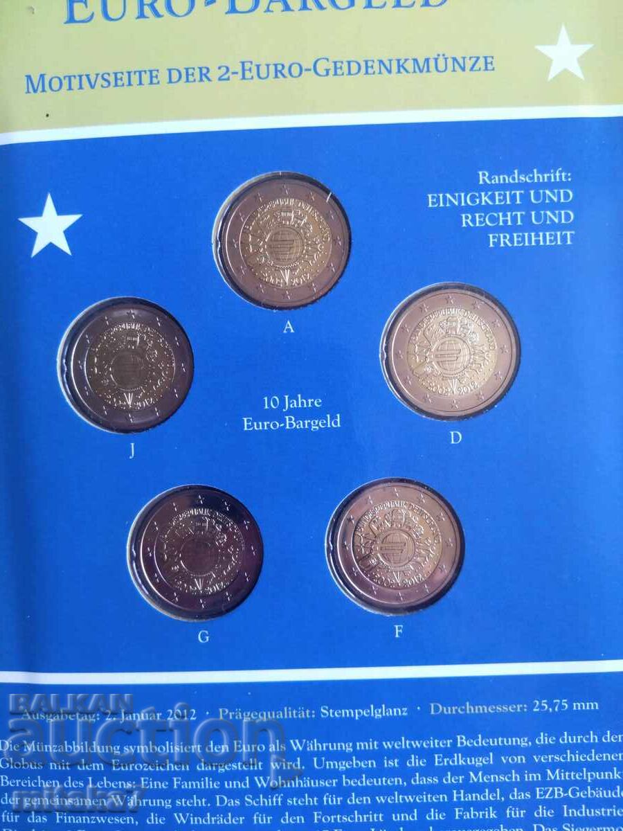 Licitație Set 5*2 euro 2012, Germania