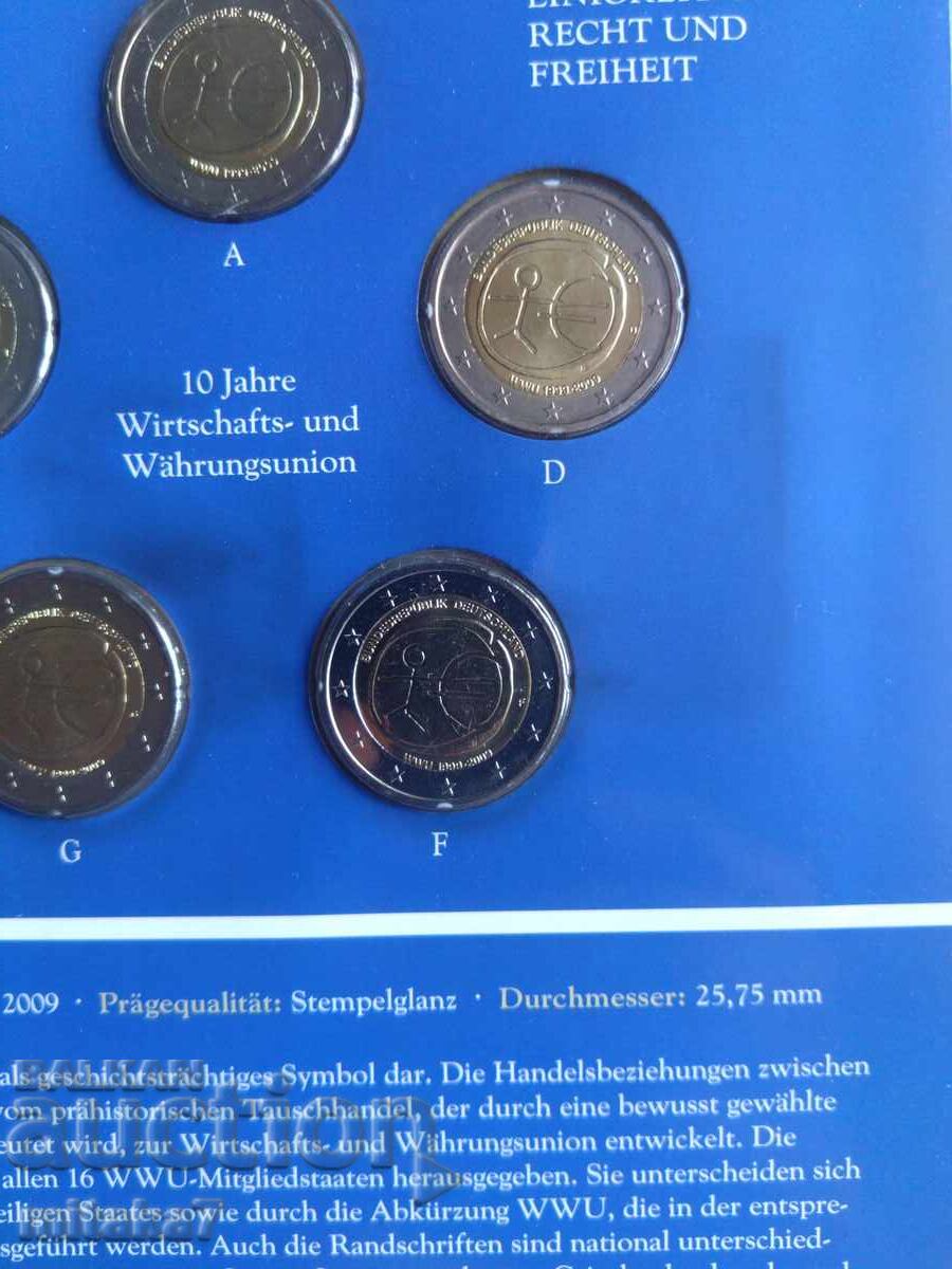Set of 5*2 euro 2009, Germany - 5