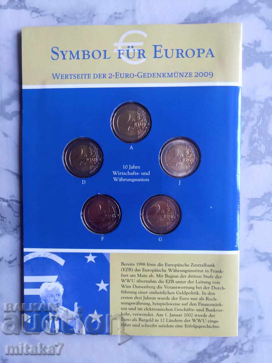 Set of 5*2 euro 2009, Germany - 6