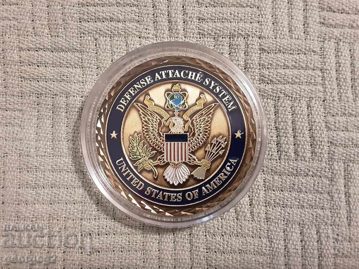 US Defense Attaché challenge coin with price € 20.00 | 39.12 BGN