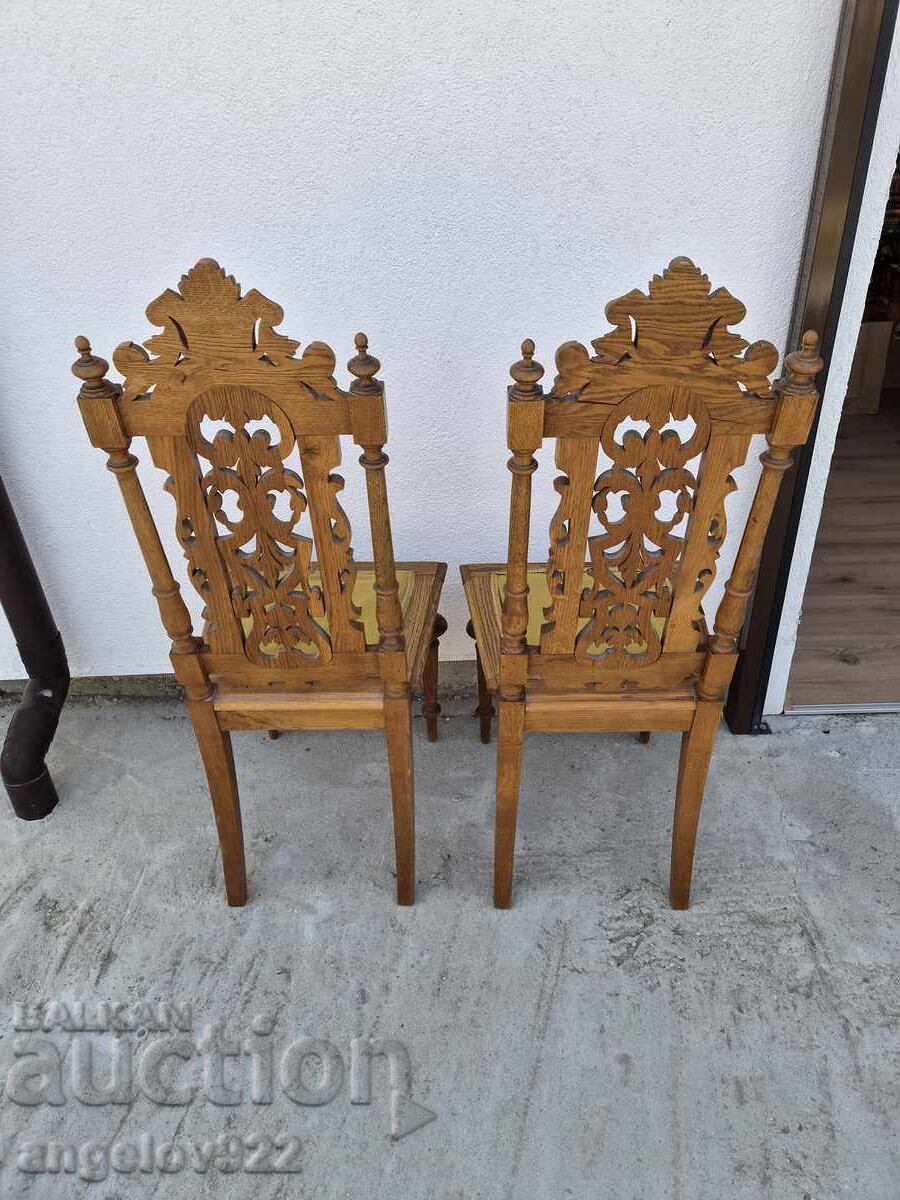 Beautiful vintage wooden chairs, solid wood!!! - 5 Beautiful vintage wooden chairs, solid wood!!! - 5
