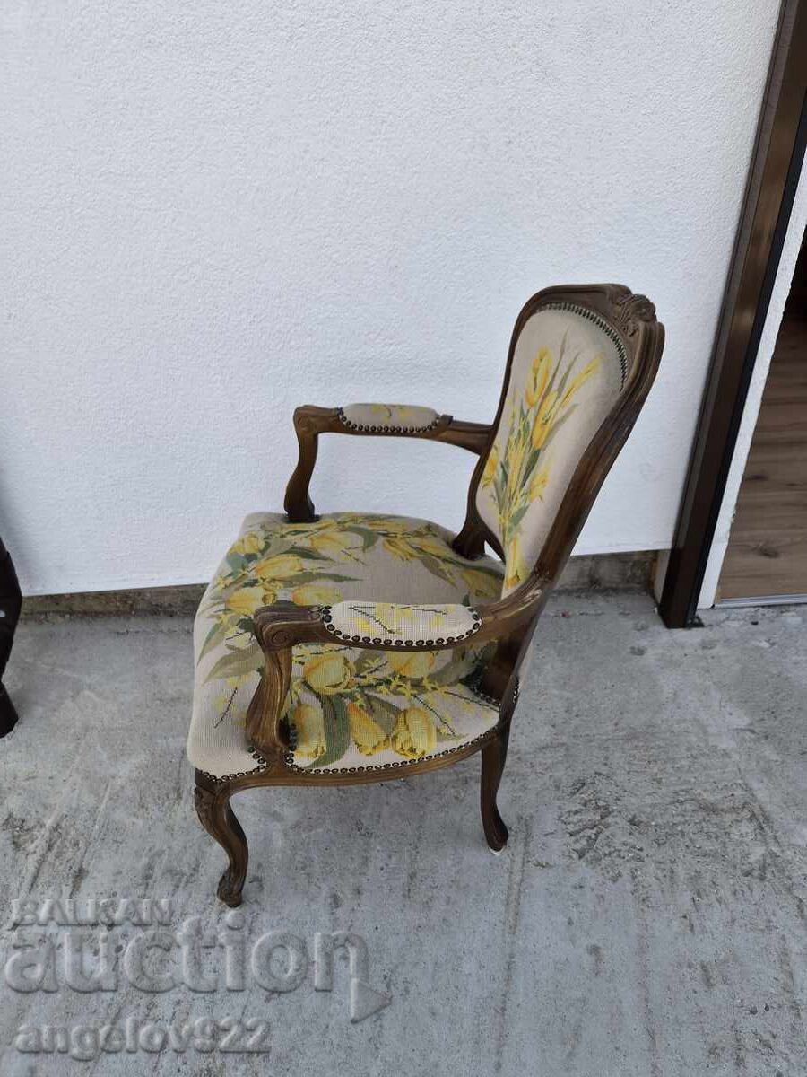 Όμορφη vintage ξύλινη καρέκλα μασίφ!!! - 6