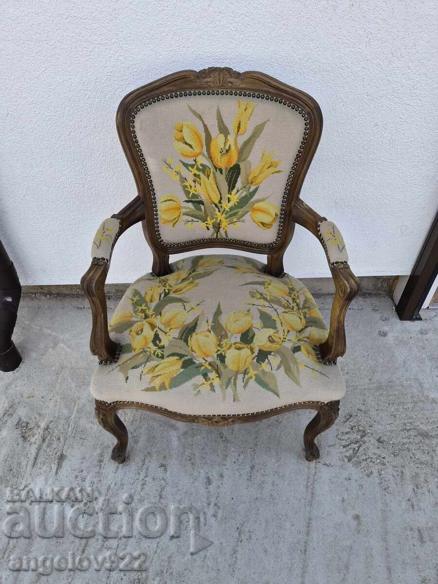Όμορφη vintage ξύλινη καρέκλα μασίφ!!!