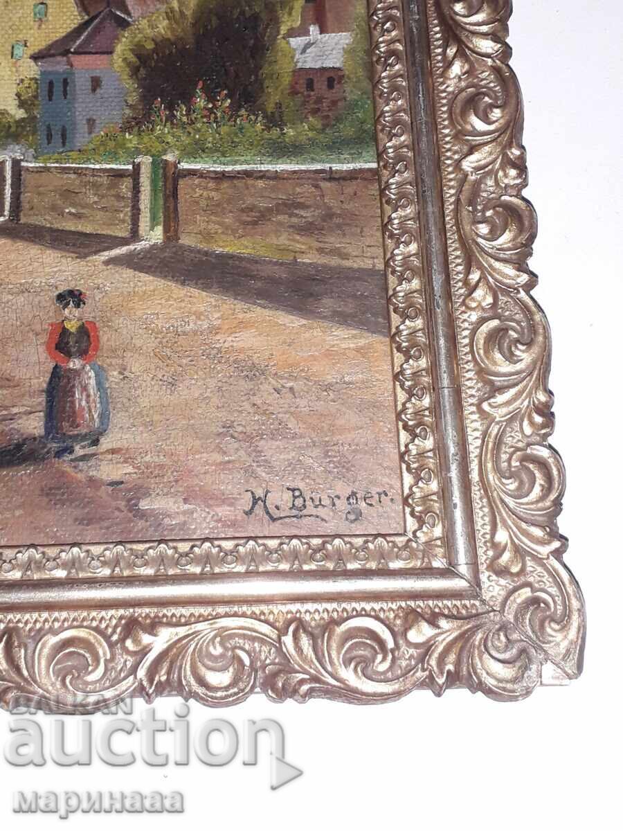 ANTIQUE PAINTING. OIL, HARDBOARD with price € 14.00 | 27.38 BGN ANTIQUE PAINTING. OIL, HARDBOARD with price € 14.00 | 27.38 BGN