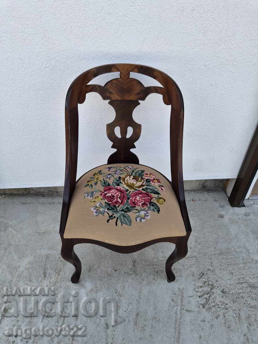 Scaun vintage din lemn masiv, frumos!!! - 7