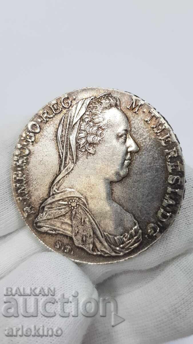 Veche Monedă de Argint - Taler 1780 - Maria Tereza cu preț € 69.00 | 134.95 BGN