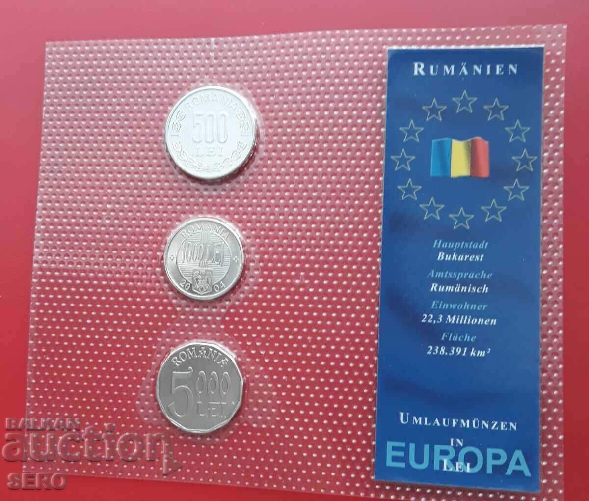Romania-SET 2000-2004 of 3 coins