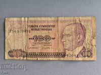 Bancnotă - Turcia - 100 lire | 1970