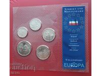 Сърбия и Черна гора-СЕТ от 5 монети