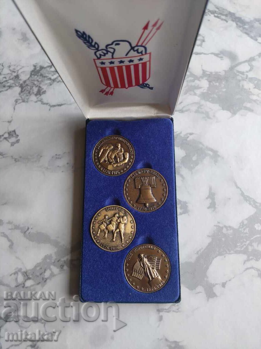 Set medalii 1976, SUA cu preț € 22.00 | 43.03 BGN
