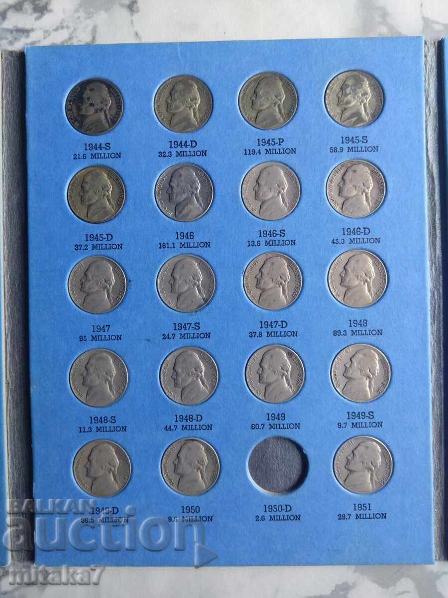 Colecție 5 cenți, SUA - 5