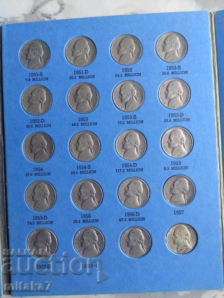 Colecție 5 cenți, SUA - 6