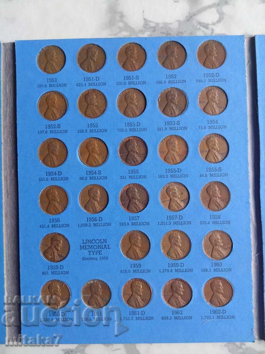 Colecție 1 cent, SUA - 5