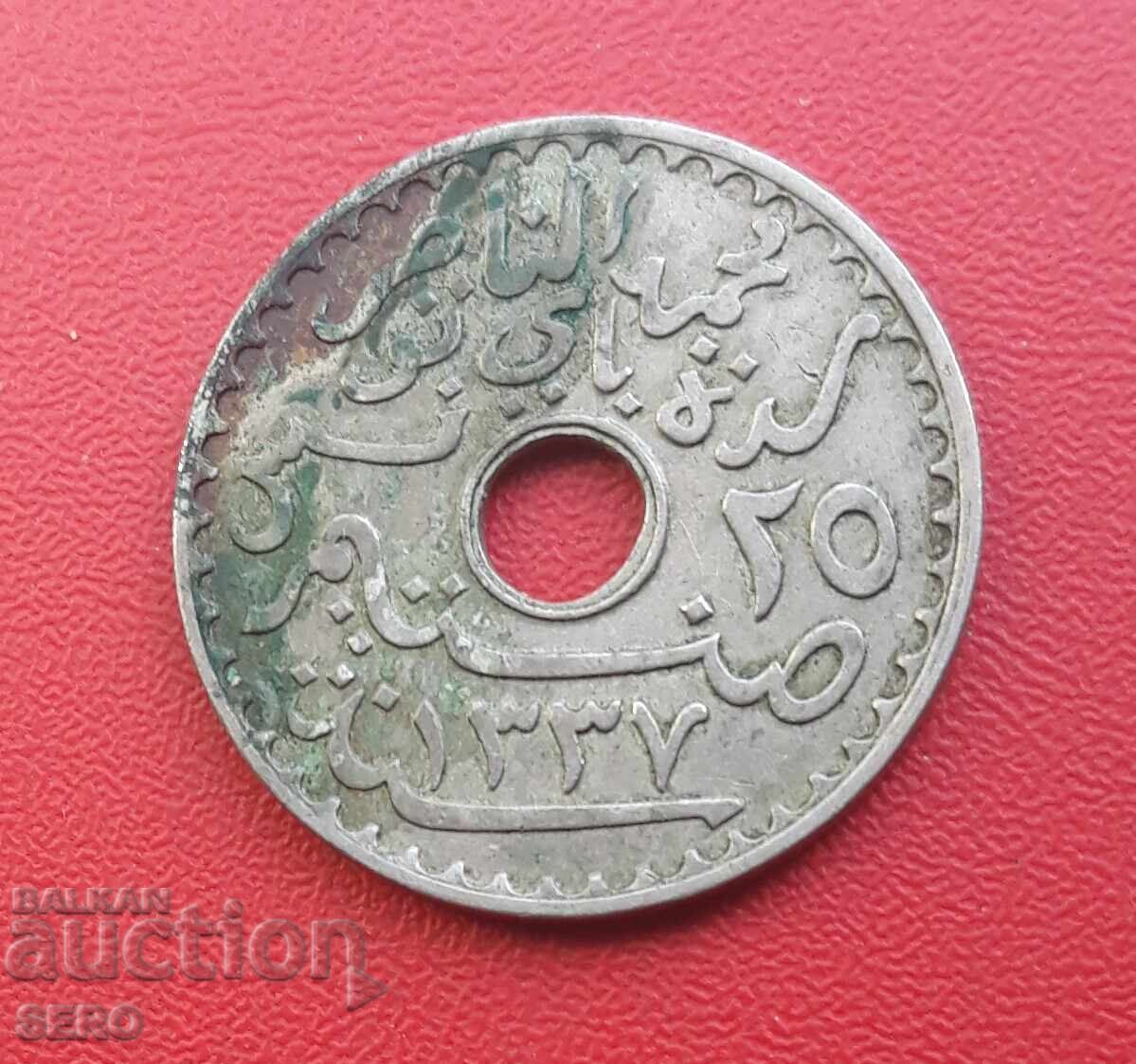 Tunisia-25 cents 1919 with price € 1.51 | 2.95 BGN