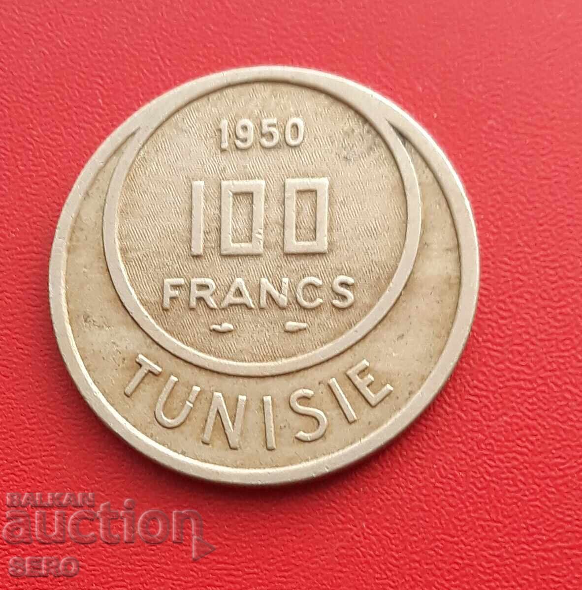 Тунис-100 франка 1950