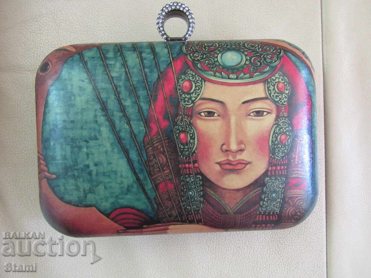 Leather women's handbag from Mongolia Leather women's handbag from Mongolia