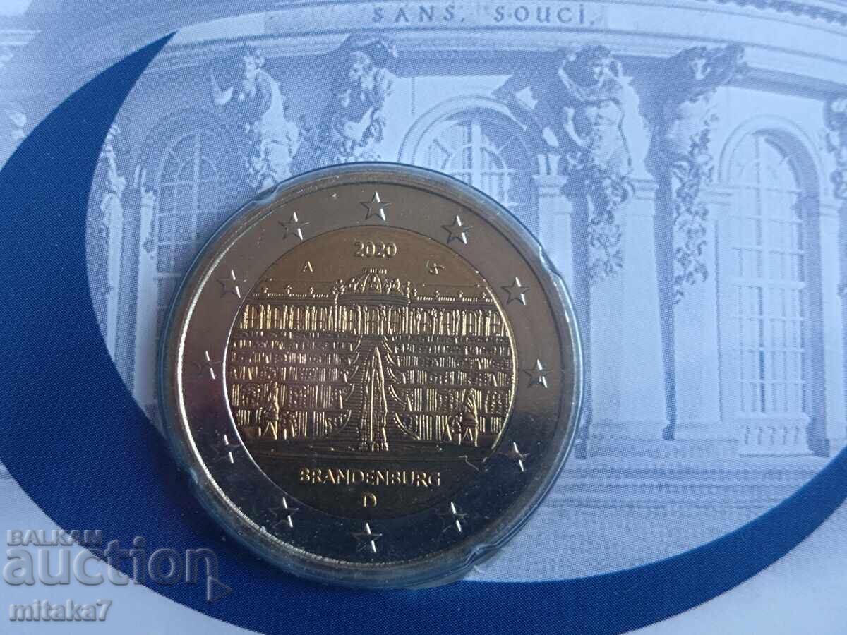 2 евро 2020 година, Германия с цена € 5.20 | 10.17 лв.
