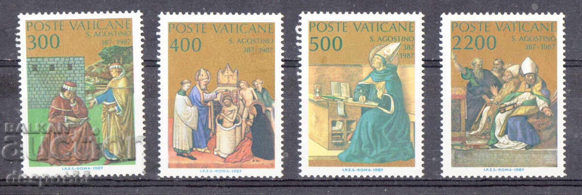 1987. Vatican. 1600 years since the baptism of St. Augustine 1987. Vatican. 1600 years since the baptism of St. Augustine
