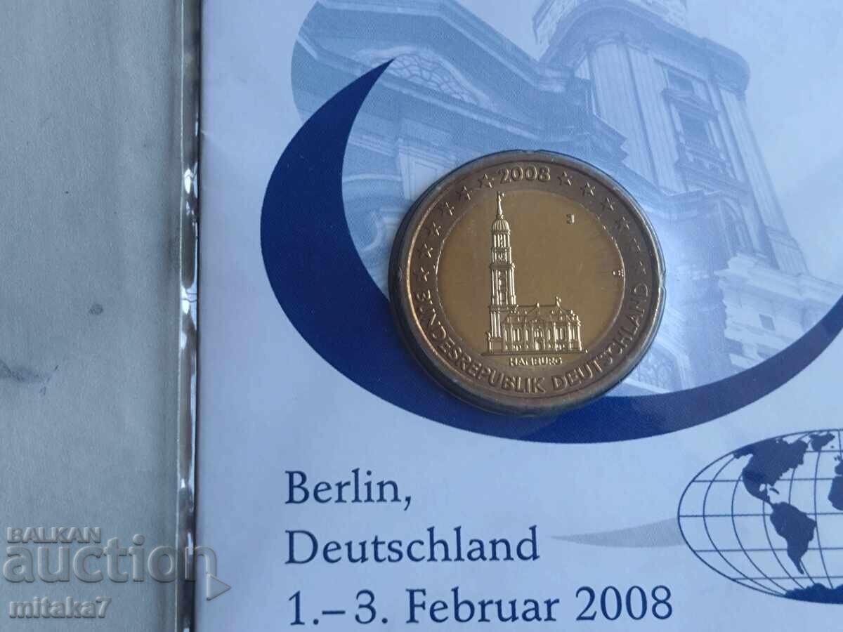 2 euro 2008, Germania cu preț € 5.20 | 10.17 BGN