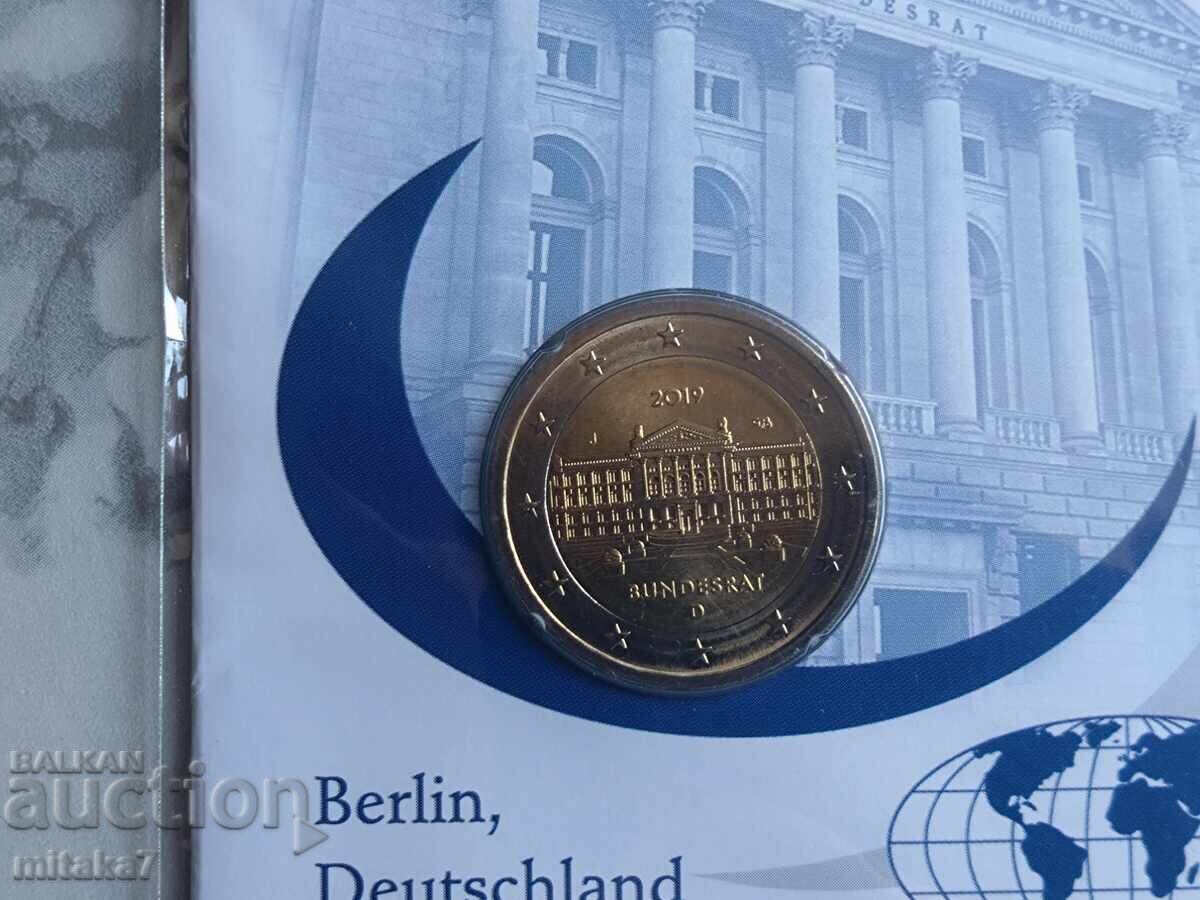 2 евро 2019 година, Германия с цена € 5.20 | 10.17 лв.