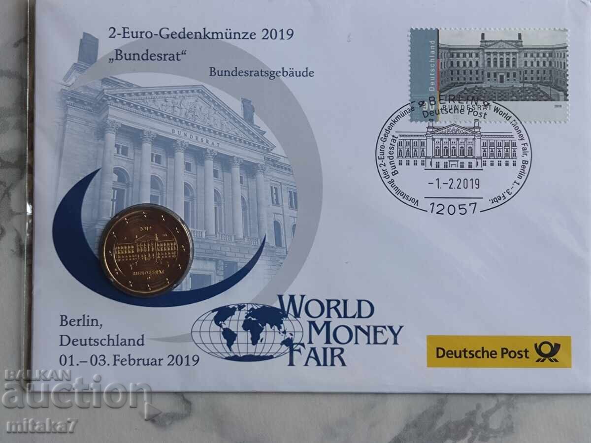 2 евро 2019 година, Германия