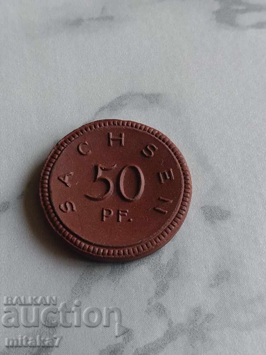 50 пфенига 1921 година, Захен
