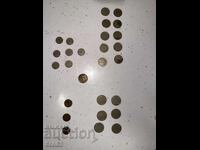Lot of stotinki from 1974 Bulgaria