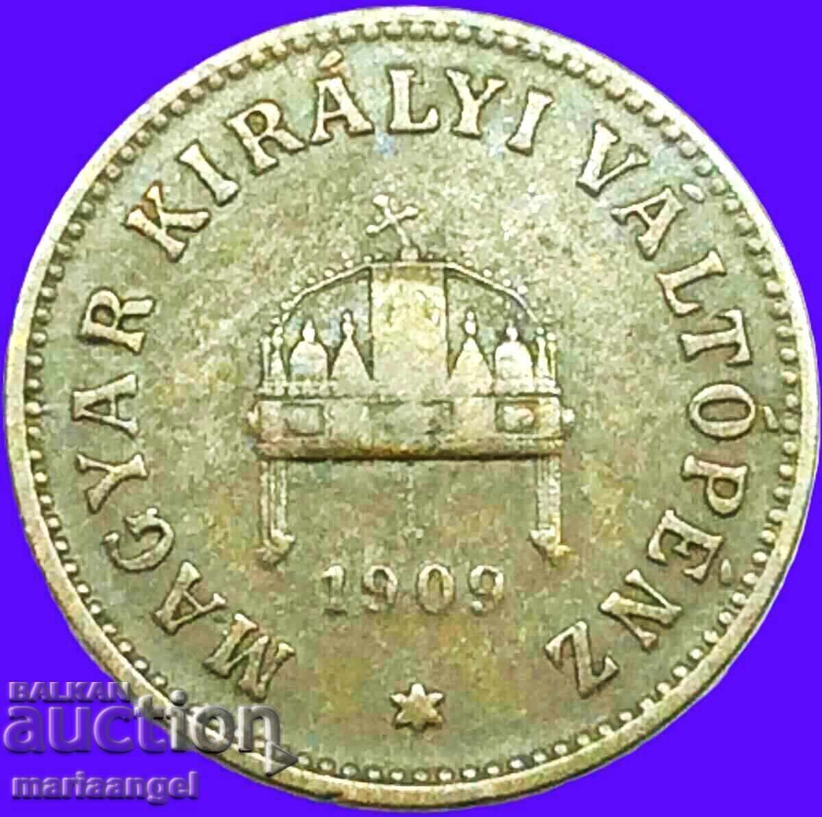 Delivery of Hungary 2 fillers 1909 bronze