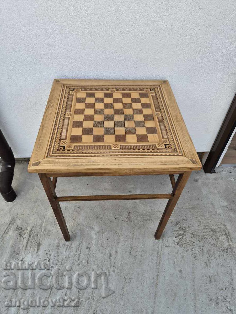 Vintage solid wood chess table!!! with price € 11.00 | 21.51 BGN