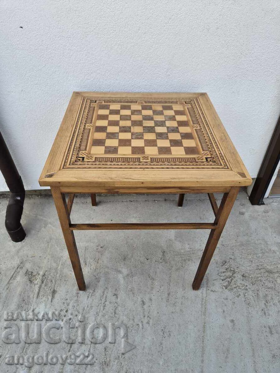 Delivery of Vintage solid wood chess table!!!