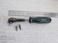 Screwdriver with angle attachment Metabo