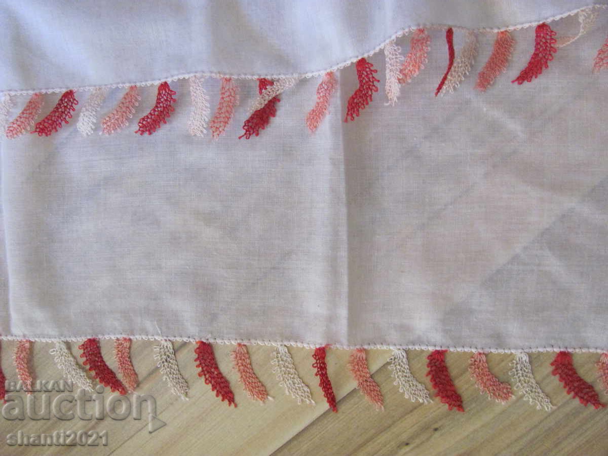 Headscarf for folk costume, white with lace, 80x80cm - 7 Headscarf for folk costume, white with lace, 80x80cm - 7