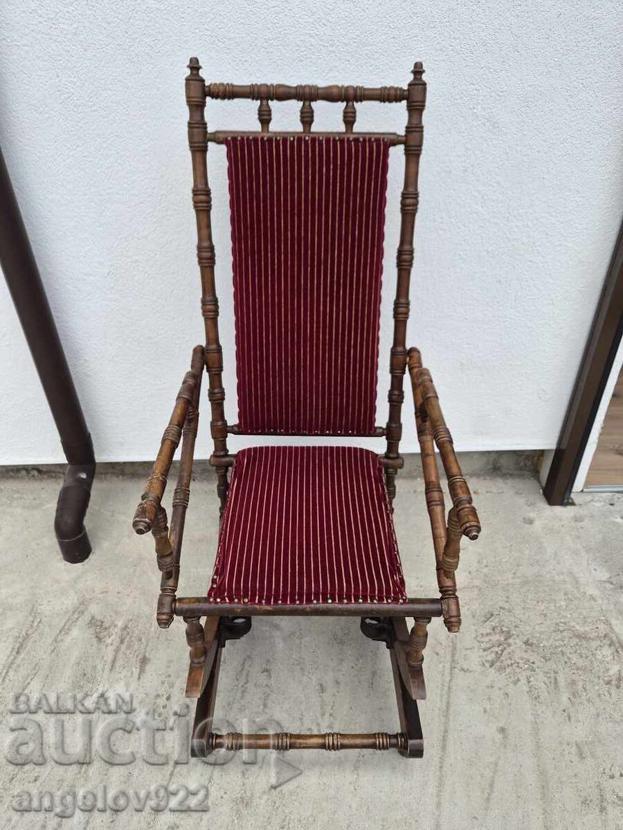 Beautiful vintage wooden rocking chair solid wood!!! with price € 0.01 | 0.02 BGN